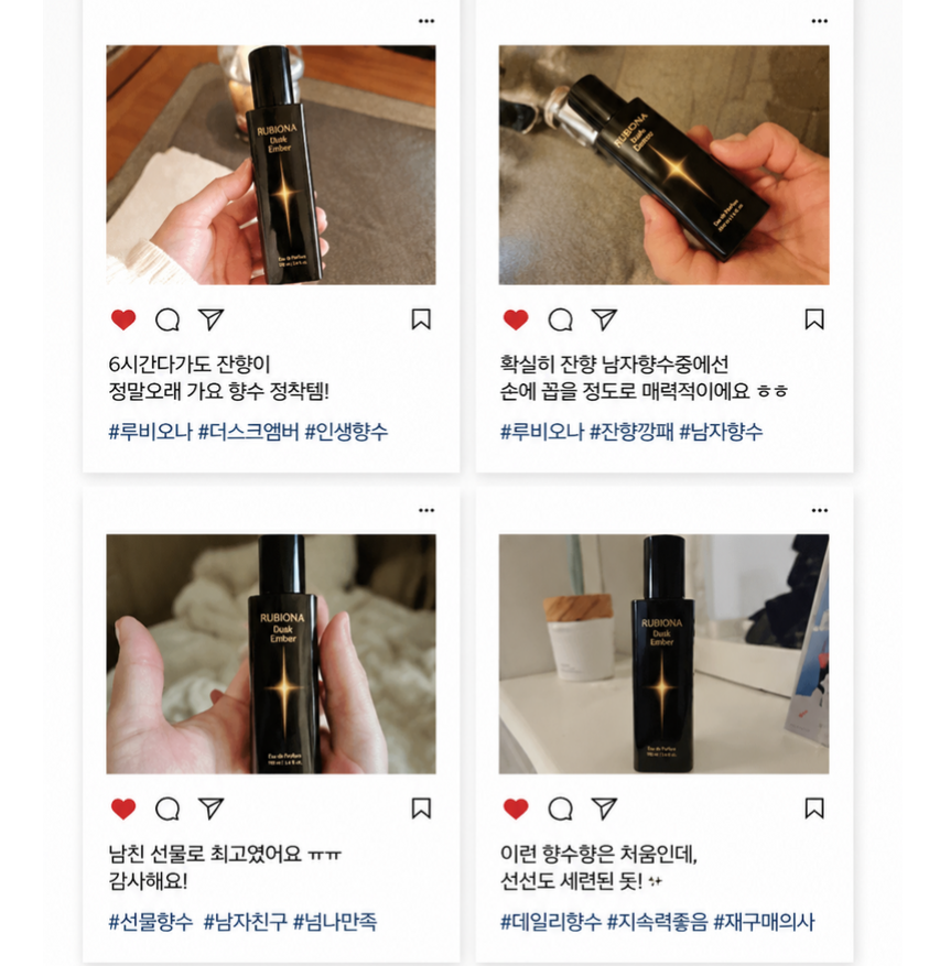 RUBIONA Dusk Ember Eau de Parfum 100ml + 10ml Travel Size Set