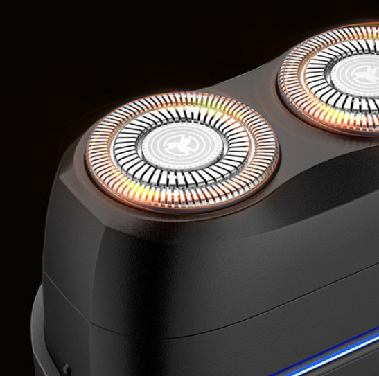 Mini Electric Shaver for Men – Dual Rotary Head, LED Display, USB Rechargeable | Travel Grooming