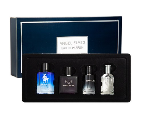 Angel Elves Men's Eau de Parfum Gift Set 4pcs – Knight Cologne & Singular Wild Cologne