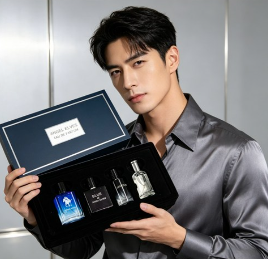 Angel Elves Men's Eau de Parfum Gift Set 4pcs – Knight Cologne & Singular Wild Cologne